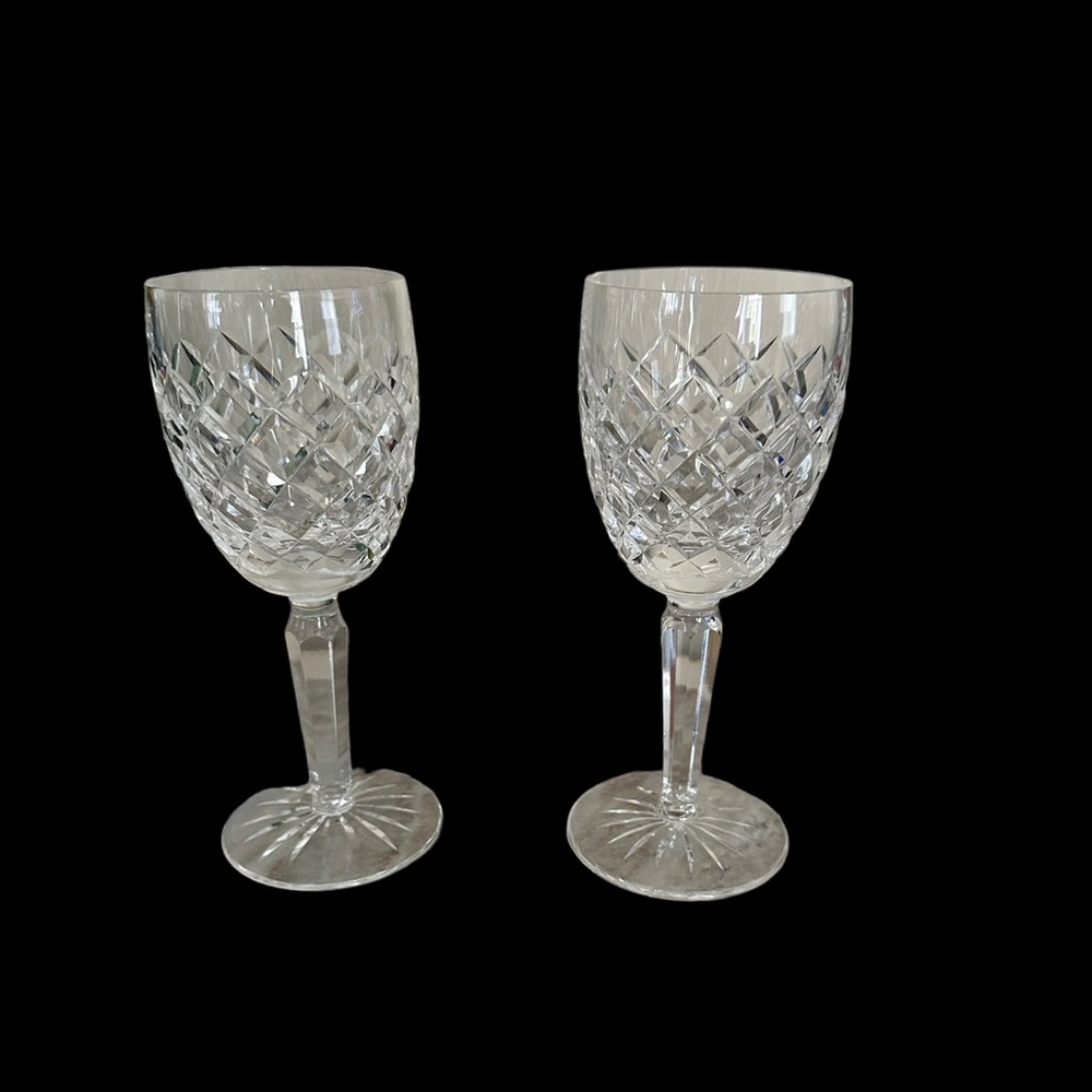 Waterford crystal white wine glasses set of 2